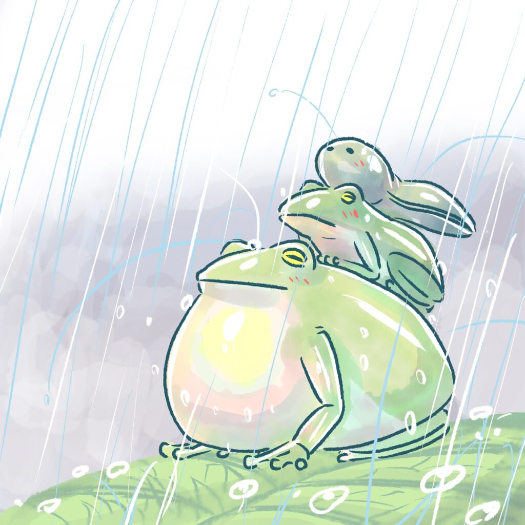 カエルのイラスト